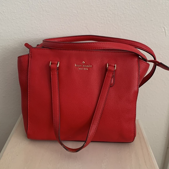 Kate Spade red crossbody hand bag - Picture 7 of 8
